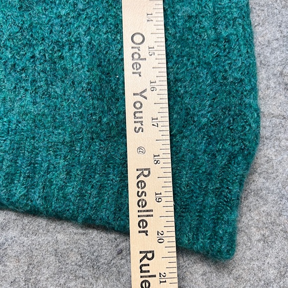 Free People Bradley Sweater Womens Medium Green Pullover Alpine Heather - Picture 10 of 14